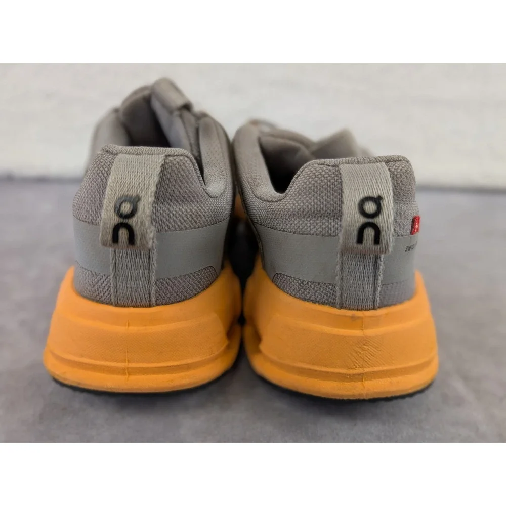 On Running Cloudplay Kids Gray Orange Athletic Sneakers Shoes US K13 3KF10043349